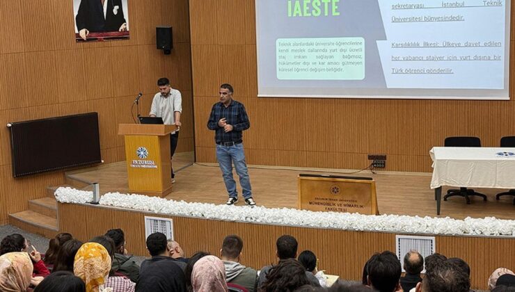 ETÜ’de IAESTE programı tanıtıldı, Dekan Aydın uluslararası deneyime dikkat çekti