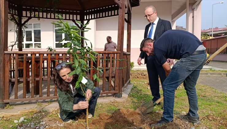 Giresun Üniversitesi Eynesil MYO’da Cumhuriyet’in 103. yılı için fidan dikildi