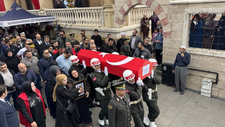 Görev sırasında şehit olan uzman çavuş Kahramanmaraş’ta son yolculuğuna uğurlandı