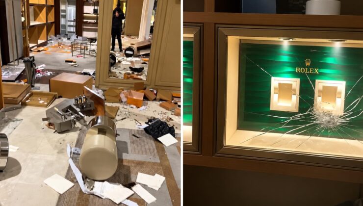 Görüntü Fransa’dan! Rolex ve Louis Vuitton mağazaları yağmalandı