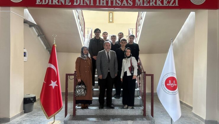 Hasan Sezai Anadolu İHL öğrencileri Edirne Dini İhtisas Merkezini ziyaret etti