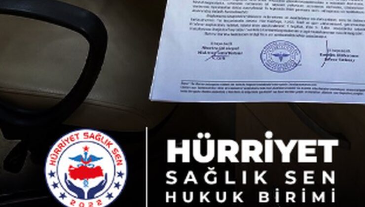 Hürriyet Sağlık-Sen Gaziantep’te 51 günlük kesinti davasını kazandı