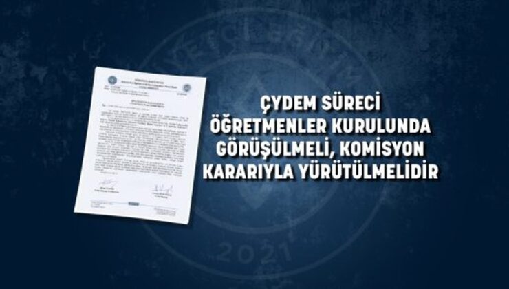 Hürriyetçi Eğitim Sen, ÇYDEM’de öğretmenler bilgilendirilmedi diyerek MEB’e başvurdu