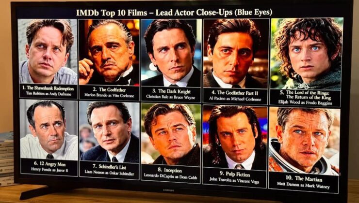 IMDb’deki 200 filmde İngilizce yapımların başrollerinin yüzde 51,9’u mavi gözlü çıktı