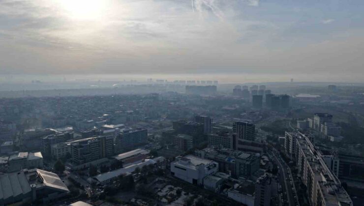 İstanbul’da puslu havada Kağıthane’de hava kalitesi indeksi 119’a ulaştı