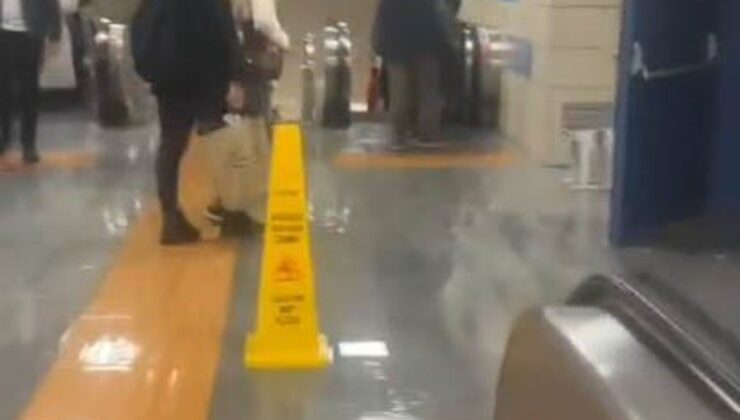 İstanbul’da sağanak, Hacıosman metro istasyonunu su altında bıraktı