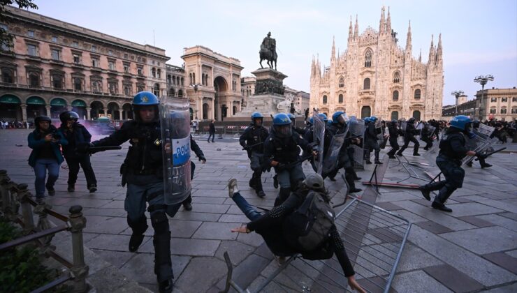 İtalya’da hayat pahalılığı protestolarında Milano’da polisler yaralandı
