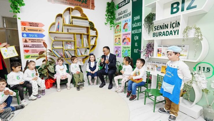 İzmir’de Gazi Umurbey Anaokulu’nda sağlıklı yaşam için Yeşilay köşesi oluşturuldu