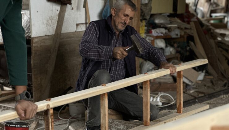 İznik’te zeytin hasadı öncesi ahşap merdiven talebi yüksek rekolte beklentisiyle arttı