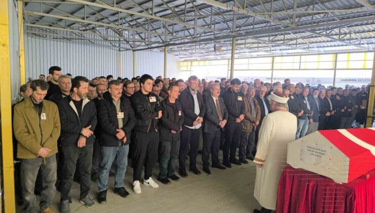Kanserle mücadele eden polis memuru Hakan Göçmez, Samsun Çarşamba’da toprağa verildi