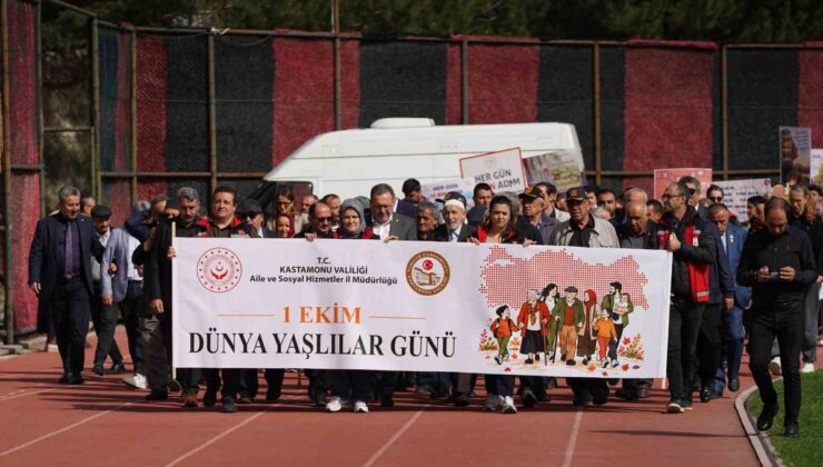 Kastamonu’da Dünya Yaşlılar Günü yürüyüşü gençlerle yaşlıları buluşturdu.