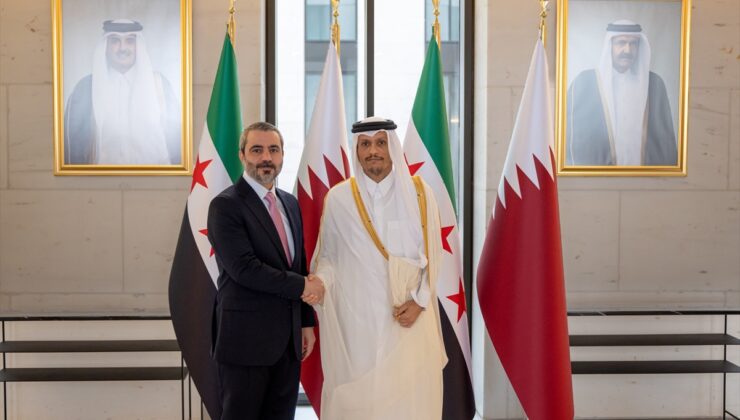 Katar Başbakanı Al Sani ile Suriye Dışişleri Bakanı Şeybani Doha’da bir araya geldi