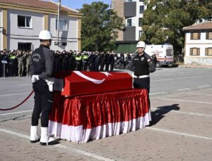 Kaza sonrası ölen polis Ahmet Sami Kılıçkaya için Kayseri’de tören düzenlendi