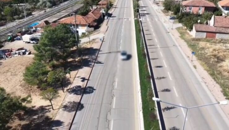 Kırıkkale’de dron denetimini fark eden ehliyetsiz sürücüye 240 bin lira ceza kesildi