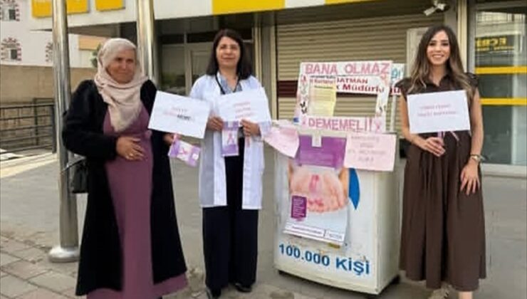 Kozluk’ta meme kanseri farkındalık standında erken teşhisin önemi anlatıldı