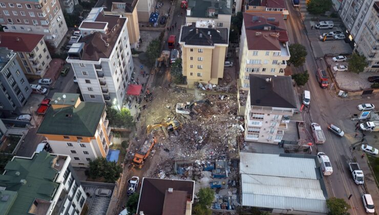 Maltepe’de ilk üç katı çöken binada 3 kişinin daha cansız bedenine ulaşıldı