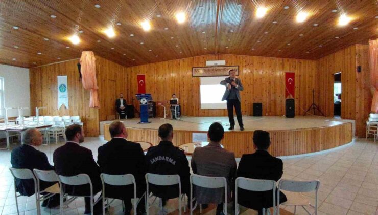 Mudurnu Taşkesti’de ailelere bilgilendirme semineri düzenlendi, 104 vatandaş katıldı