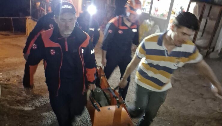 Muğla Milas’ta Kapıkırı’da fenalaşan 46 yaşındaki kişiyi AFAD tahliye etti