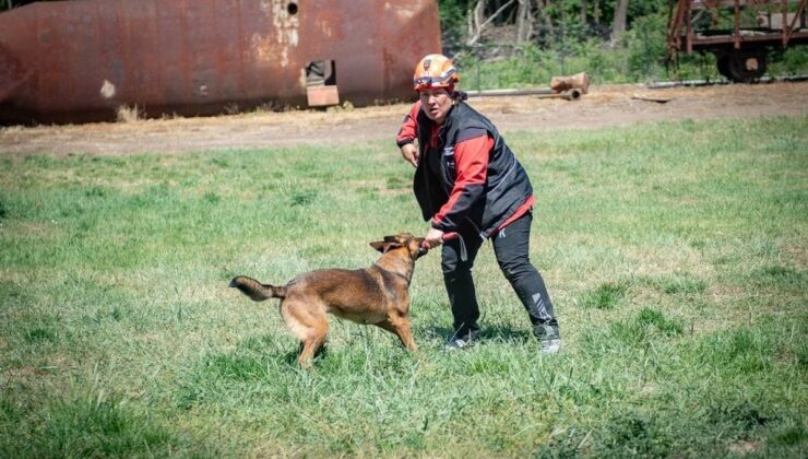 NAK Muğla’nın arama kurtarma köpekleri Afyonkarahisar’da yeterlilik sınavlarını geçti