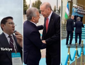 Özbek gazeteci paylaştı! Özbekistan Cumhurbaşkanı, Külliye’ye böyle geldi