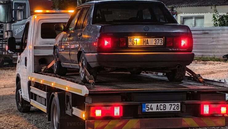 Sakarya Akyazı’da drift yapan sürücüye 140 bin lira ceza kesildi