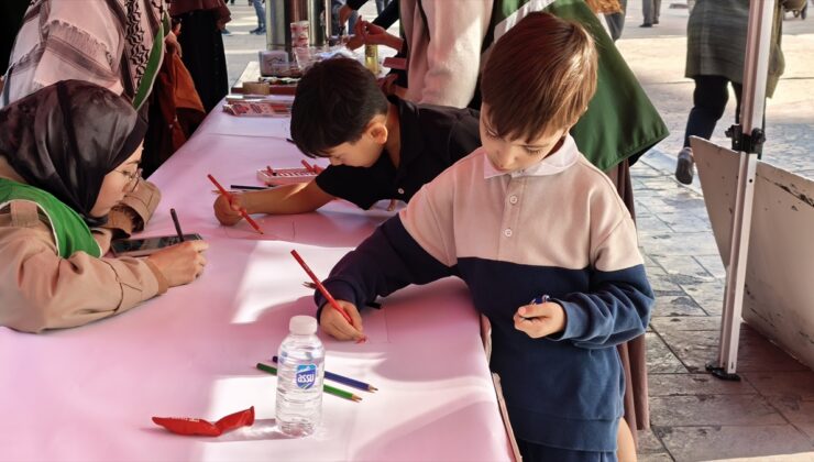 Sakarya, Bolu, Karabük ve Düzce’de çocuklar Gazze’deki çocuklar için resim çizdi