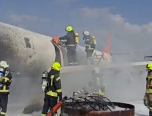 Şanlıurfa GAP Havalimanında uçak yangını ve kurtarma tatbikatı gerçekleştirildi