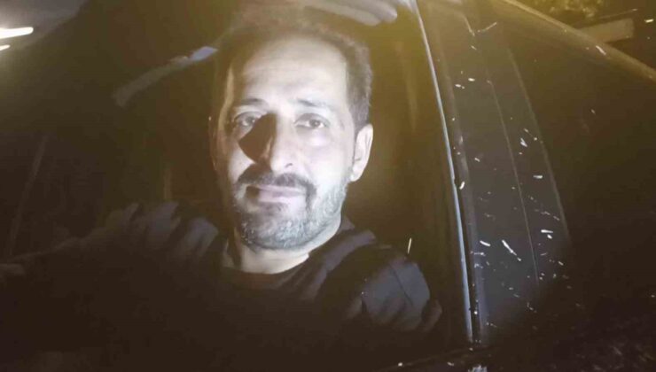 Sivas Gürün’de sürücü, şehir merkezine inen kurdu otomobiliyle takip etti.