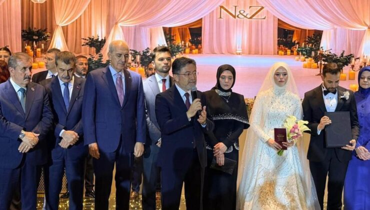Tarım Bakanı İbrahim Yumaklı’nın mutlu günü! Kızı Nihan dünyaevine girdi