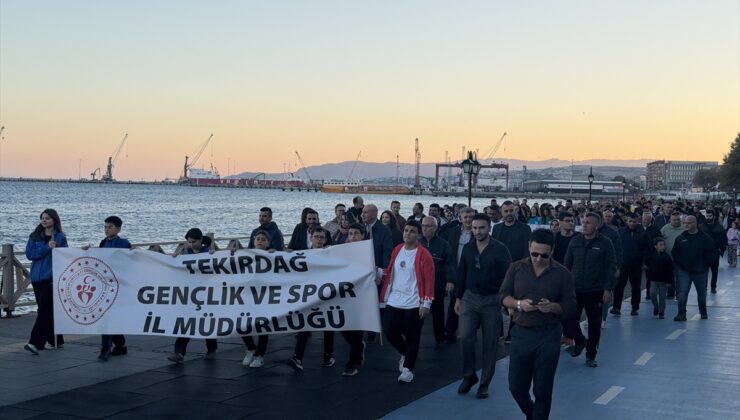 Tekirdağ’da Amatör Spor Haftası, Yelken Kulübü önünde yürüyüşle başladı