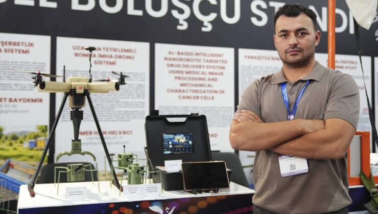 TEKNOFEST Şanlıurfa’da şüpheli paketlere uzaktan müdahale eden bomba dronu sergilendi