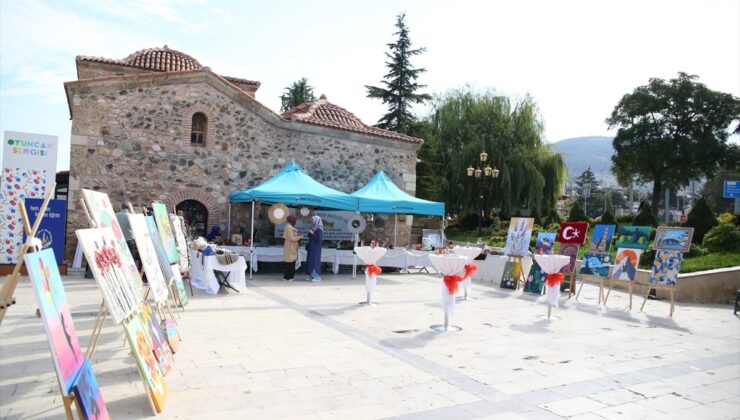 Tokat Toplum Ruh Sağlığı Merkezi danışanlarının sergisi Hıdırlık Meydanı’nda açıldı