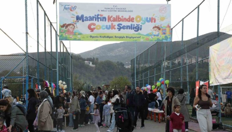 Tunceli’de Maarifin Kalbinde Oyun Çocuk Şenliği Mameki Parkı’nda düzenlendi