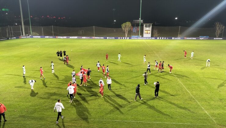 U16 Milli Futbol Takımı, Antalya’daki turnuvanın ilk maçında İsviçre’yi 3-2 yendi