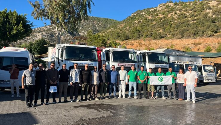 Ulan Batur’dan 17 kişilik heyet Bodrum Belediyesi Temizlik İşleri’ni ziyaret etti