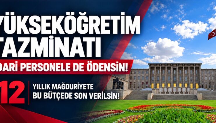 ÜNİPERSEN, idari personelin 12 yıllık tazminat mağduriyetine çözüm istedi